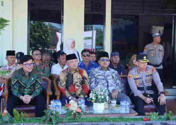 Bupati Dairi Ikuti Apel dan Deklarasi Sabuk Kamtibmas Polres Dairi