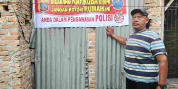 Kesal Maraknya Pecandu Narkoba, Warga Pasang Spanduk Peringatan
